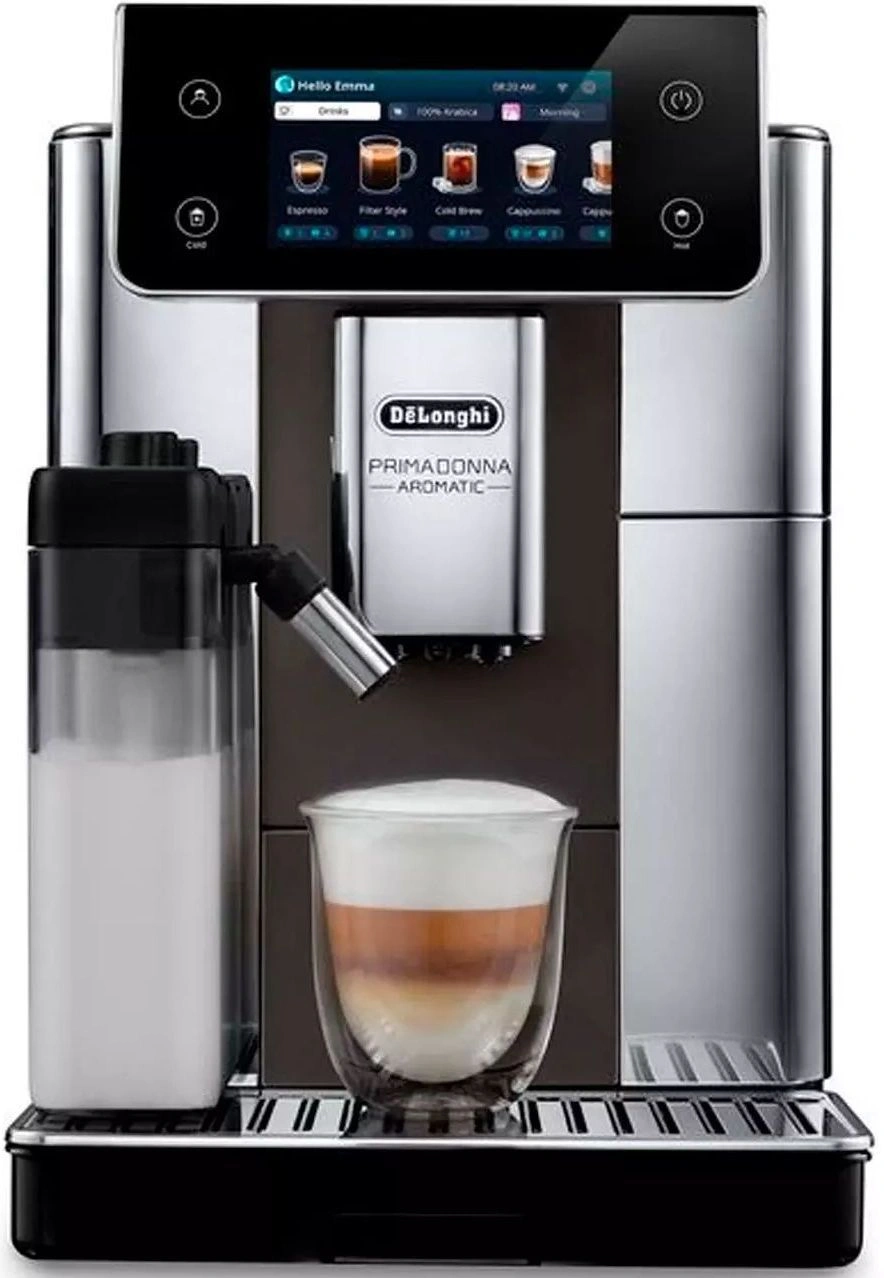 Кофемашина Delonghi Primadonna Aromatic ECAM630.75.TSM 1450Вт серебристый/черный — фото 1