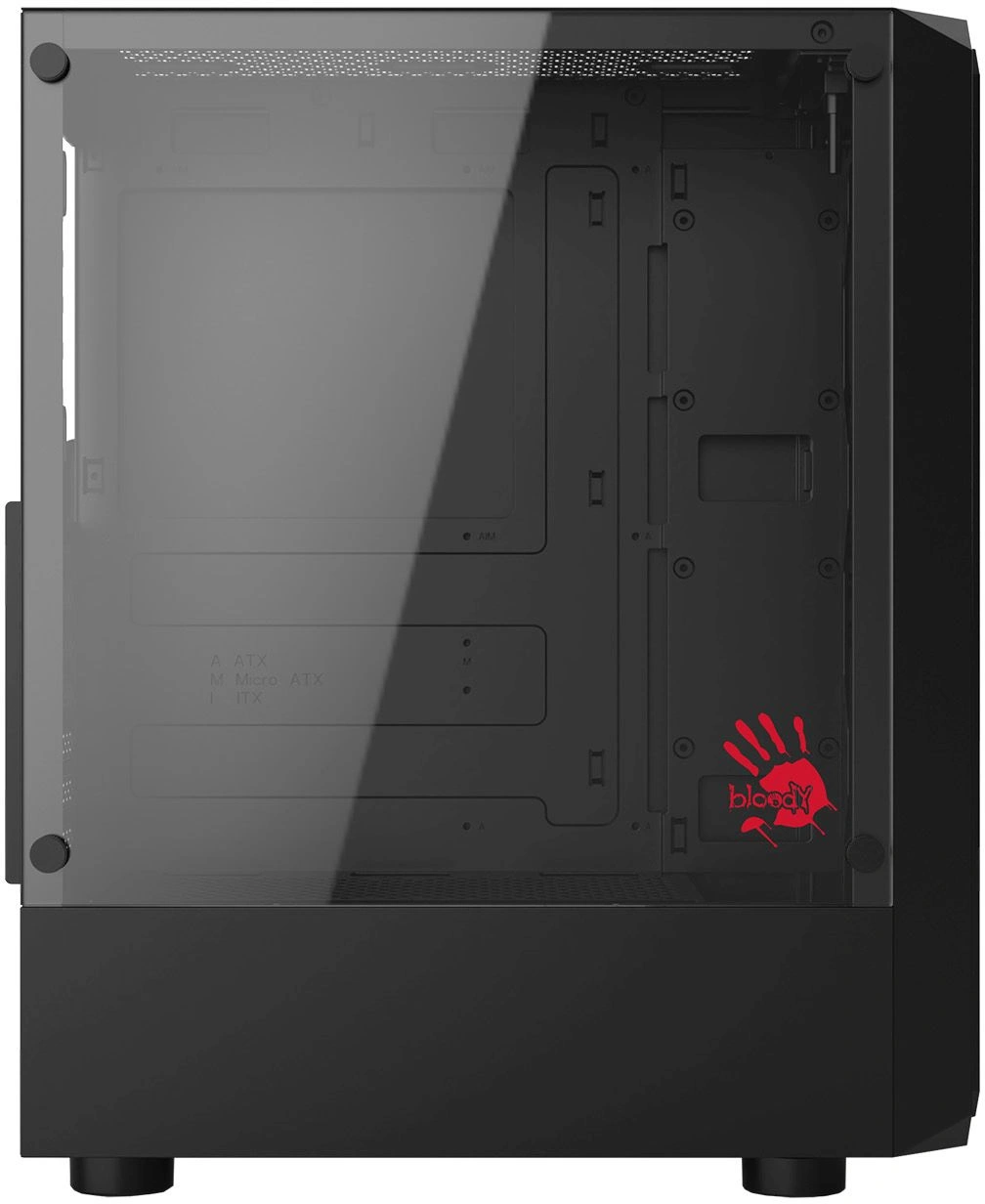 Корпус Bloody CC-126 черный без БП ATX 8x120mm 2xUSB2.0 1xUSB3.0 audio bott PSU — миниатюра 7