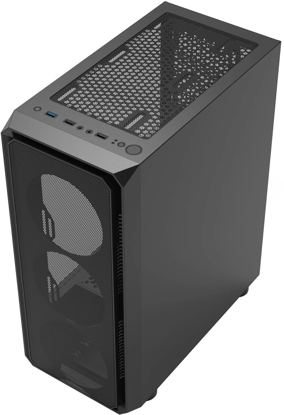Корпус Bloody CC-126 черный без БП ATX 8x120mm 2xUSB2.0 1xUSB3.0 audio bott PSU — миниатюра 12