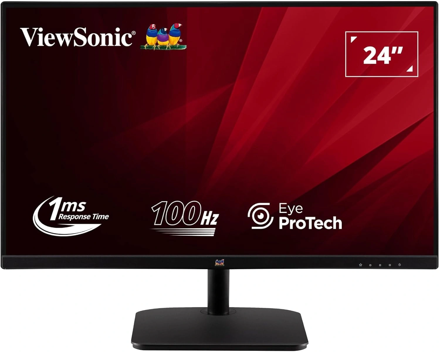 Монитор ViewSonic 23.8" VA2432-H-2 черный IPS LED 16:9 HDMI матовая 250cd 178гр/178гр 1920x1080 100Hz VGA FHD 2.7кг — фото 1