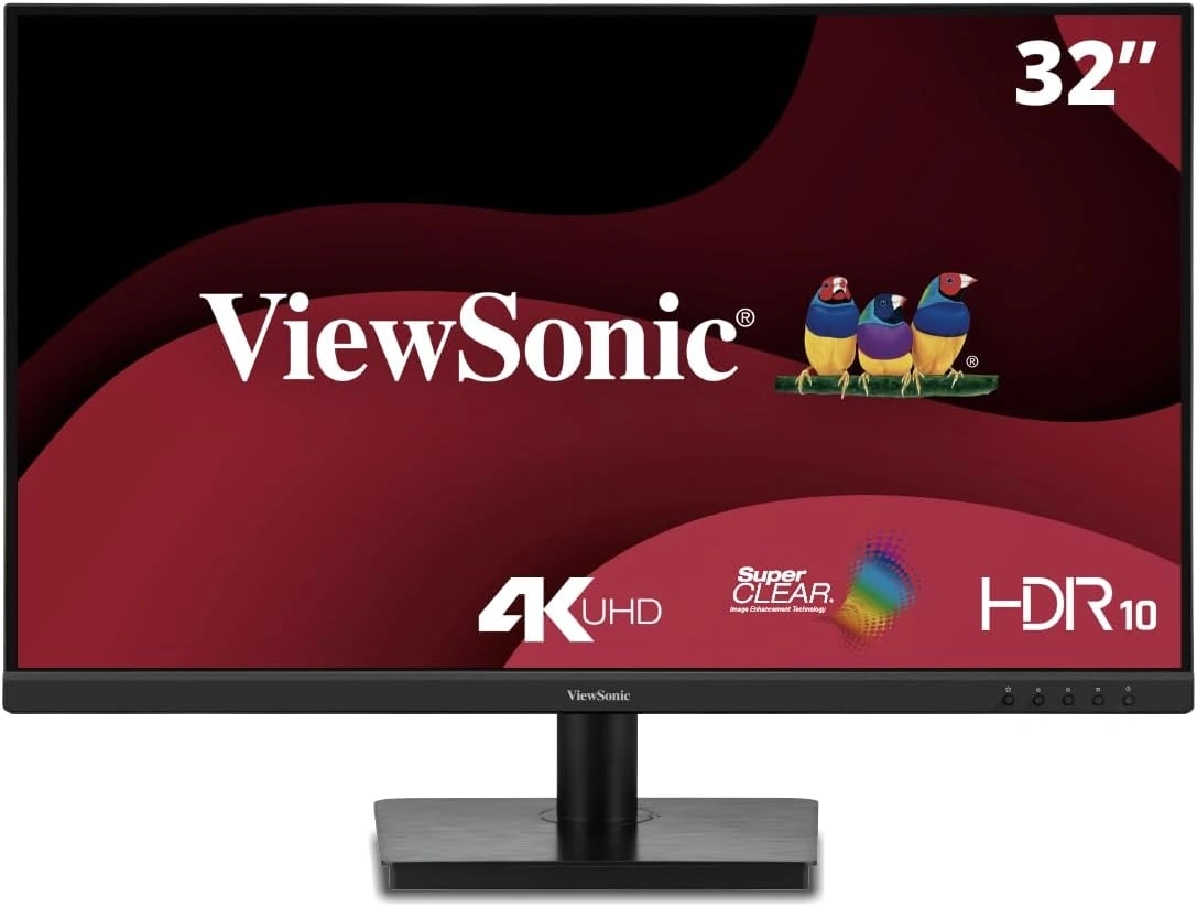 Монитор ViewSonic 31.5" VA3208-4K-HD черный VA LED 16:9 HDMI матовая 300cd 178гр/178гр 3840x2160 60Hz DP 4K 6.6кг — фото 1