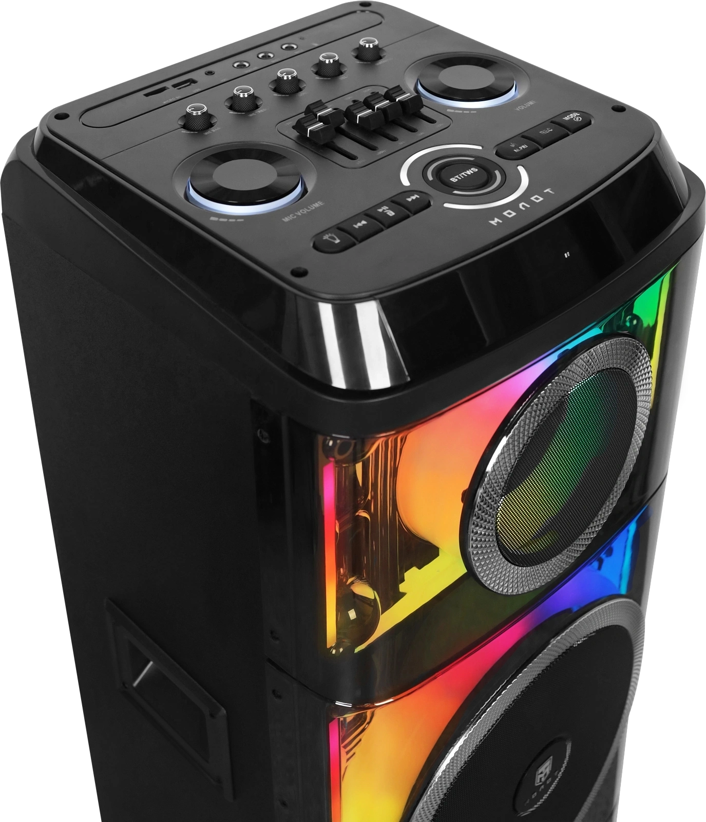 Колонка порт. Ural Молот 203 черный 2000W 1.1 BT/3.5Jack/USB-C 15м 9000mAh (УРАЛ МОЛОТ 203) — миниатюра 7