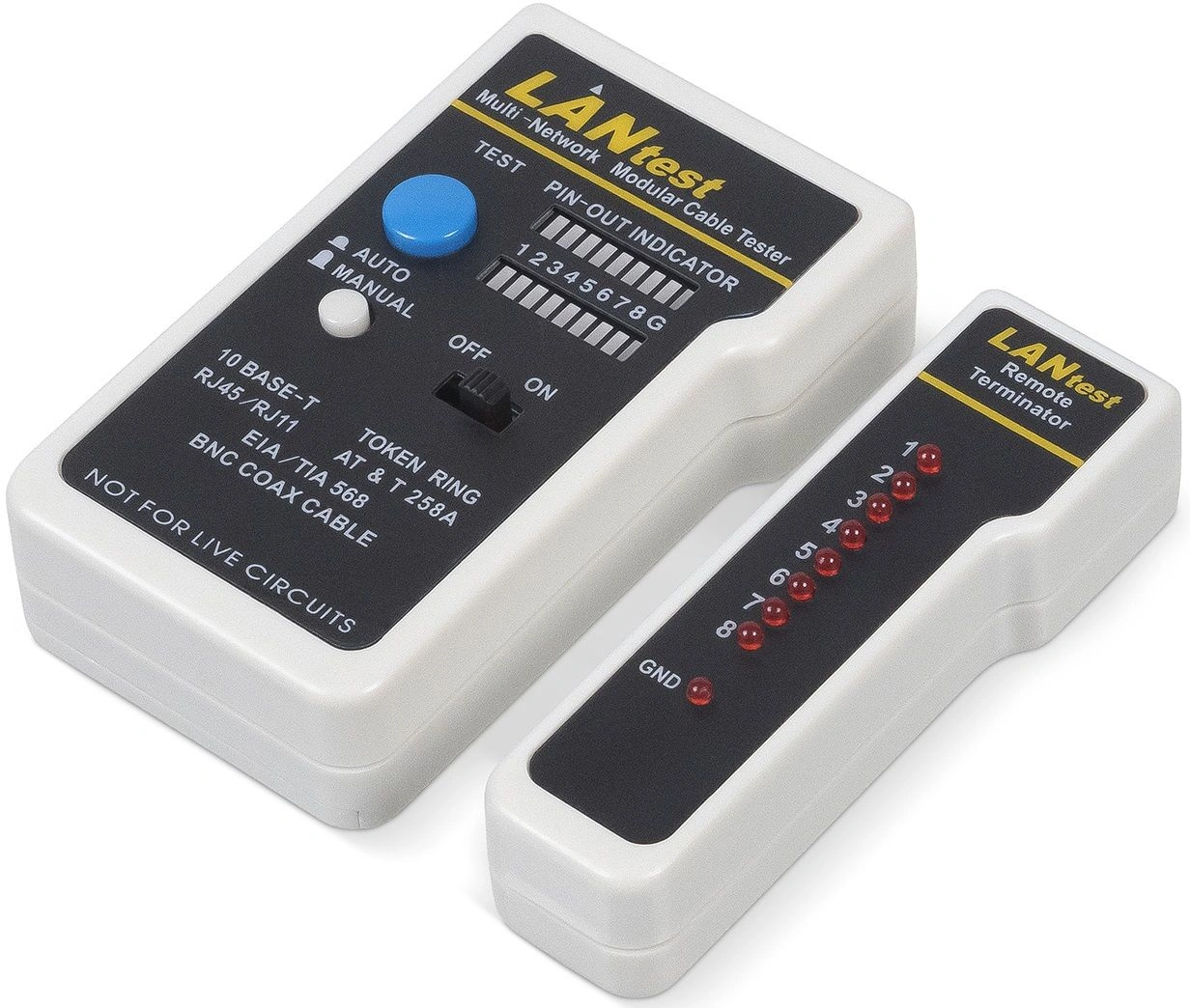 Тестер кабельный Cabeus HT-519CT белый — миниатюра 2