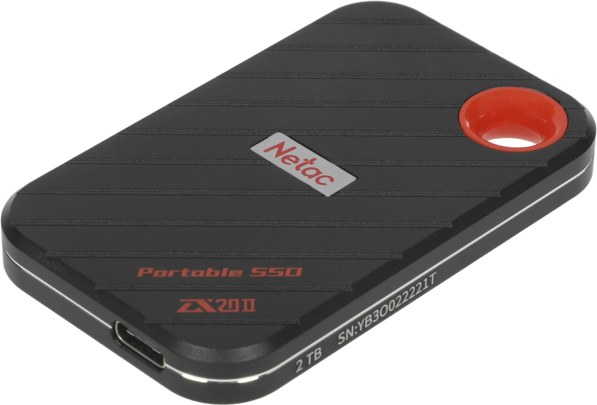 Накопитель SSD Netac USB-C 2000GB NT01ZX20II-2T0-32BK ZX20 II черный — миниатюра 13