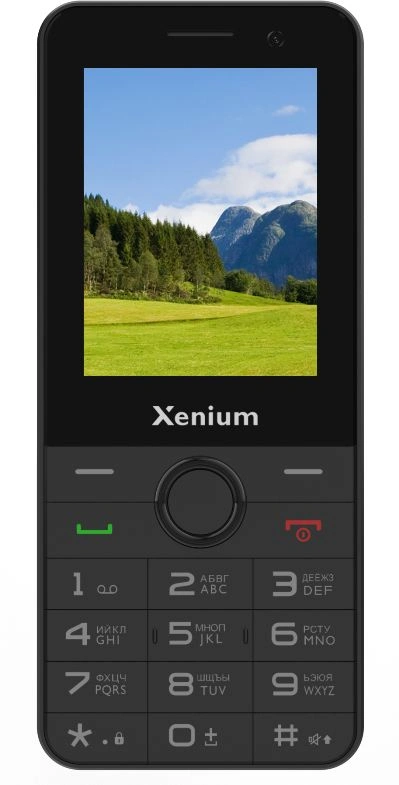 Мобильный телефон Xenium 900 X черный моноблок 3G 4G 1Sim 2.4" 240x320 Spreadtrum ThreadX RTOS 0.3Mpix GPS GSM900/1800 GSM1900 MP3 FM A-GPS microSD max32Gb — миниатюра 2