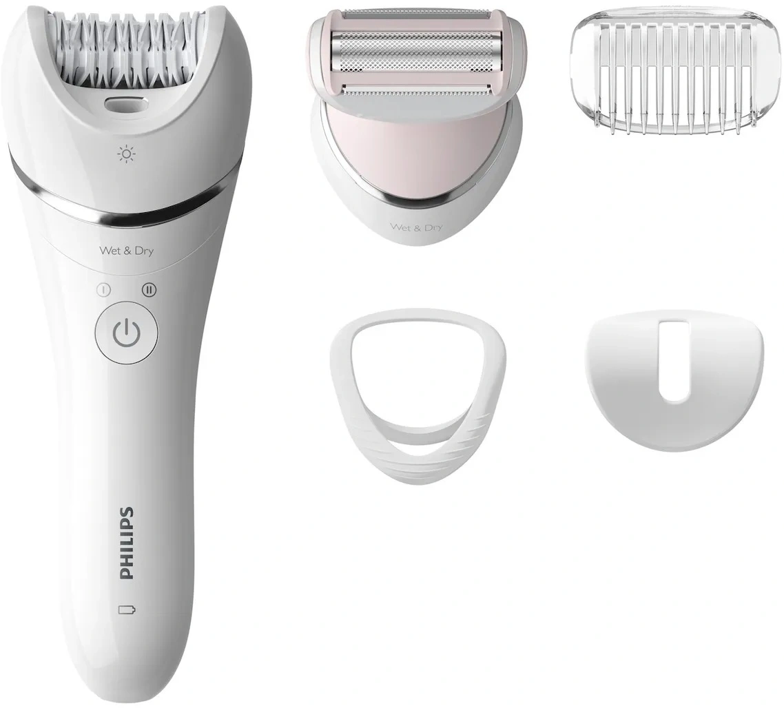 Эпилятор Philips BRE710/01 скор.:2 насад.:4 от аккум. белый — миниатюра 2