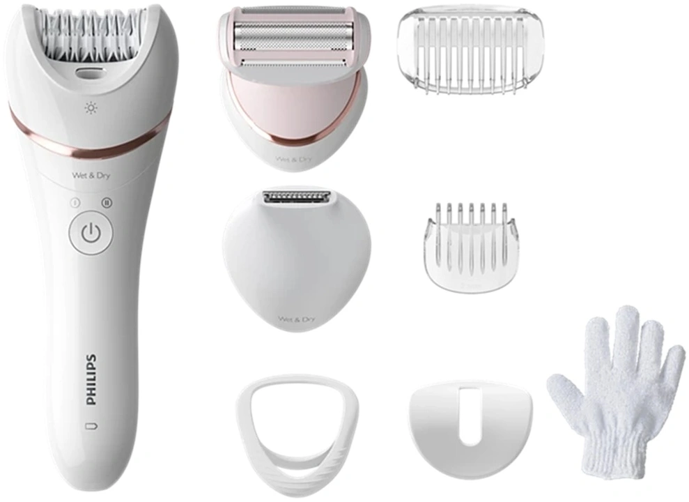 Эпилятор Philips BRE720/01 скор.:2 насад.:6 от аккум. белый — миниатюра 2