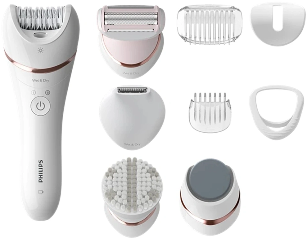 Эпилятор Philips BRE740/11 скор.:2 насад.:8 от аккум. белый — миниатюра 2
