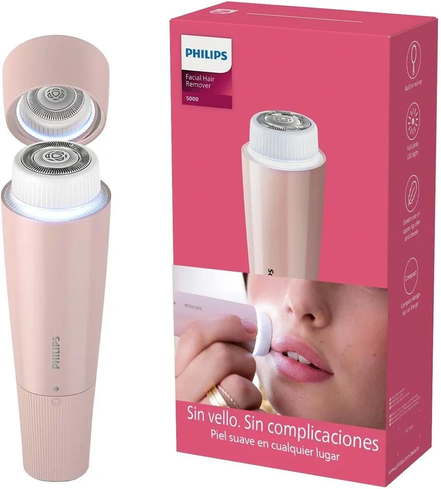 Бритва роторная Philips Series 5000 BRR454/00 реж.эл.:1 питан.:бат.AA розовый — миниатюра 4