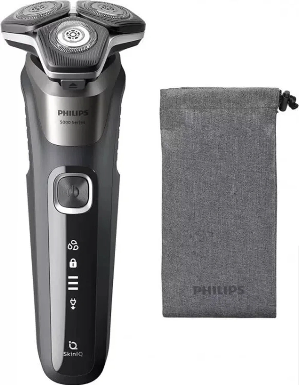 Бритва роторная Philips Series 5000 S5887/10 реж.эл.:3 питан.:аккум. серый — миниатюра 2