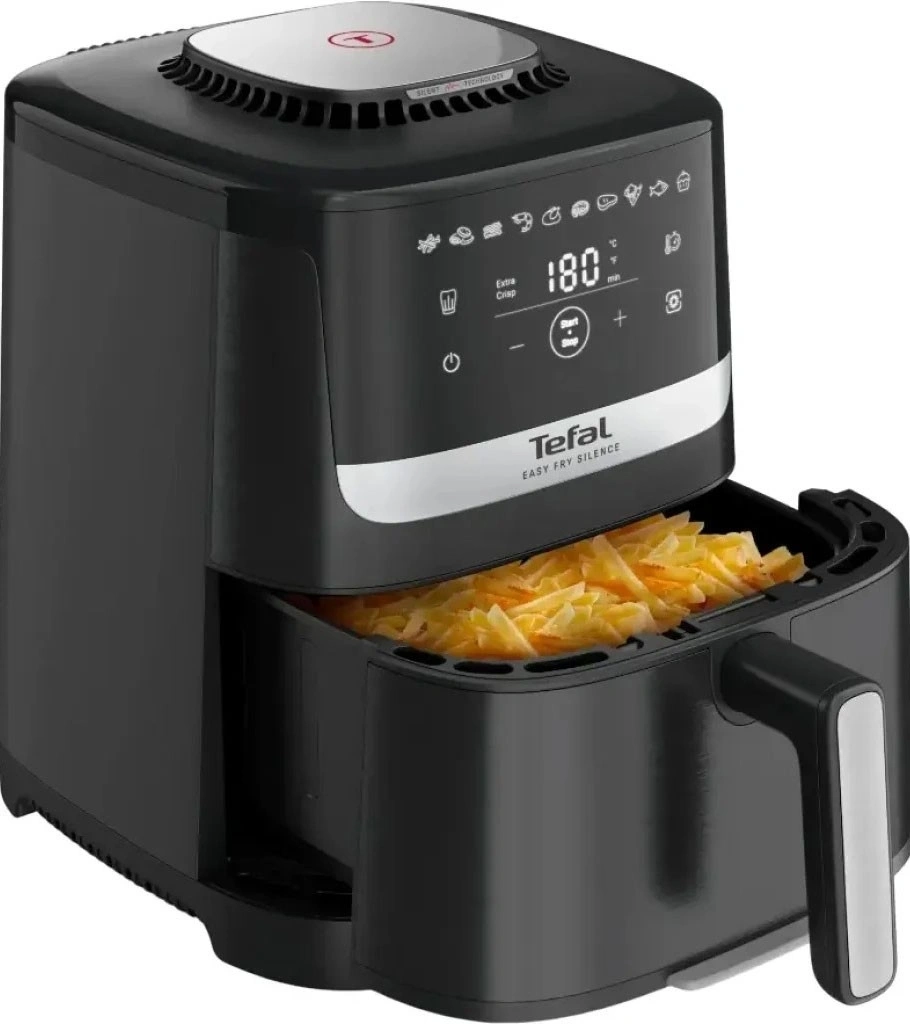 Аэрогриль Tefal EY5528E0 5л 1670Вт черный/серебристый (7211419374) — миниатюра 5