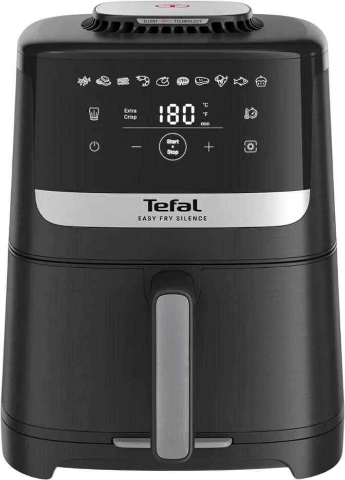 Аэрогриль Tefal EY5528E0 5л 1670Вт черный/серебристый (7211419374) — фото 1