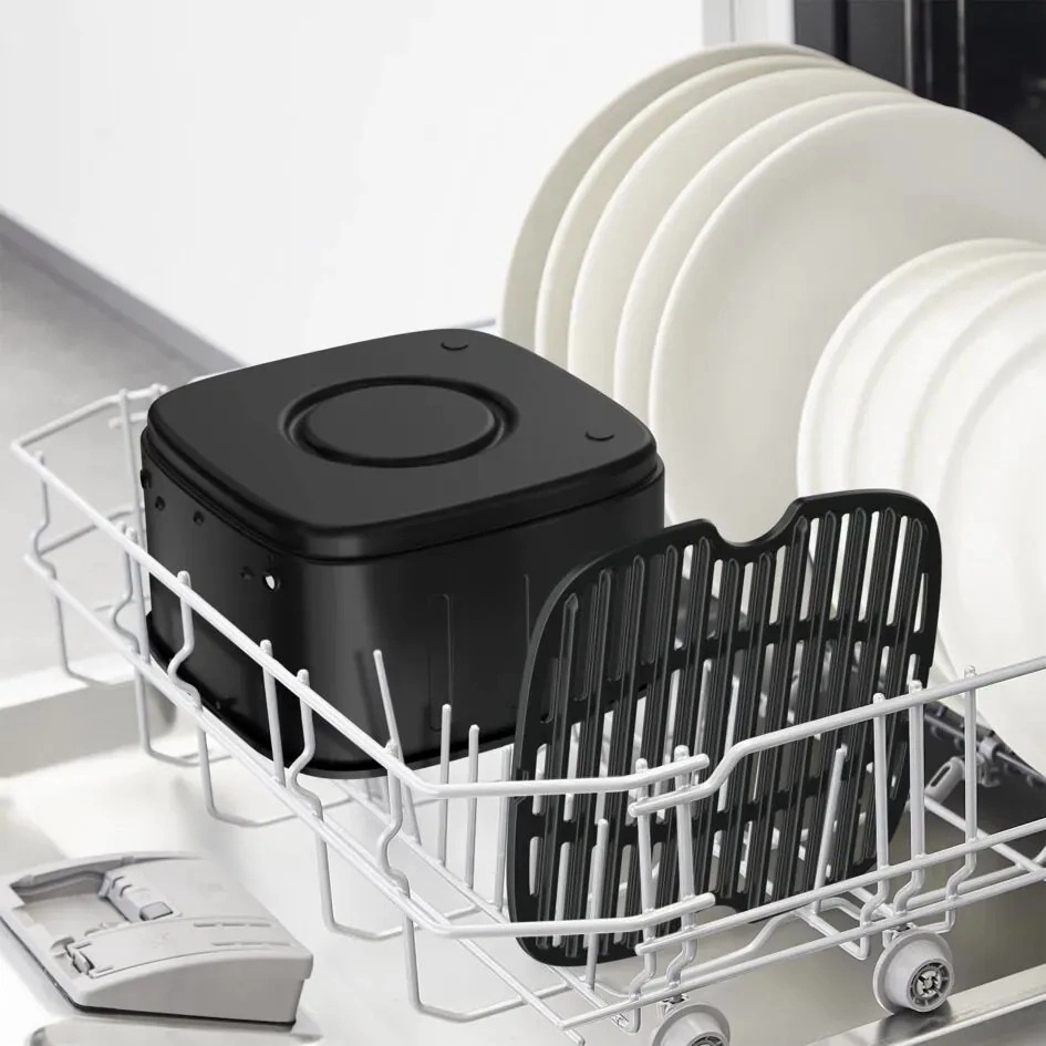Аэрогриль Tefal EY5528E0 5л 1670Вт черный/серебристый (7211419374) — миниатюра 9