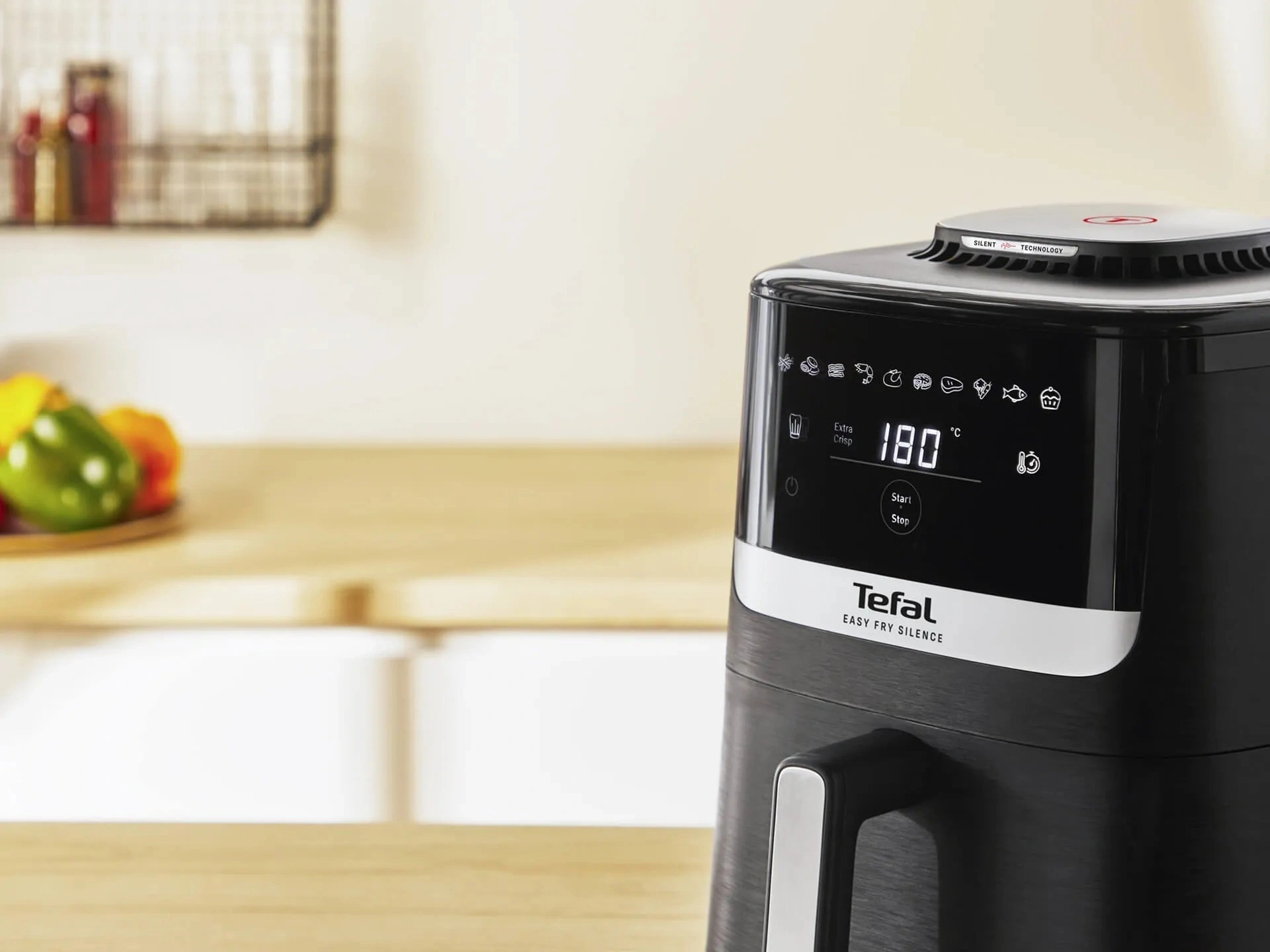 Аэрогриль Tefal EY5528E0 5л 1670Вт черный/серебристый (7211419374) — миниатюра 7