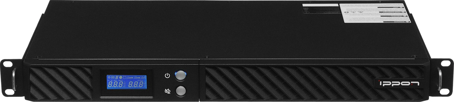 Источник бесперебойного питания Ippon Pacific II 1U 500 450Вт 500ВА черный — миниатюра 4