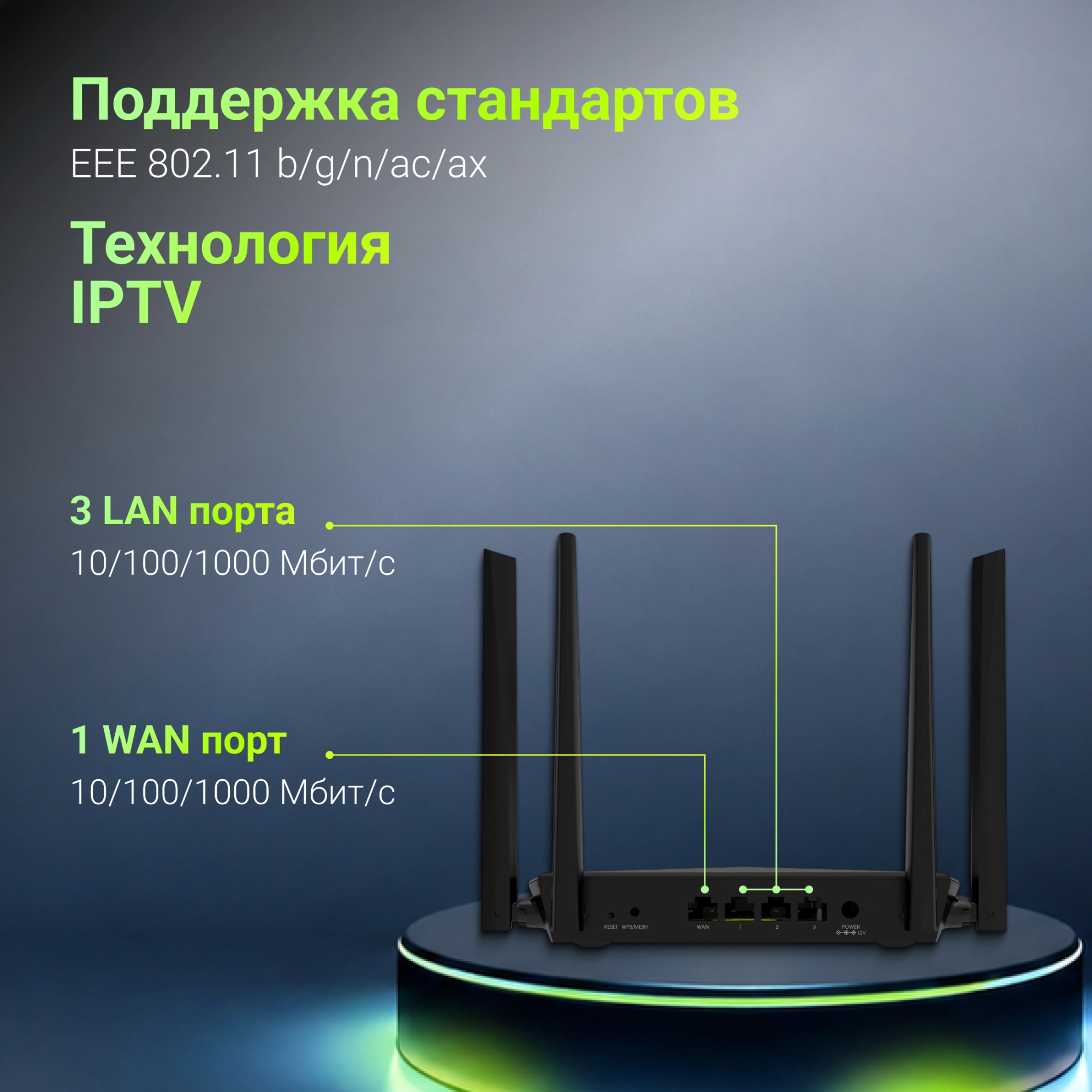Роутер беспроводной Digma DWR-AX3001 10/100/1000BASE-TX — миниатюра 9