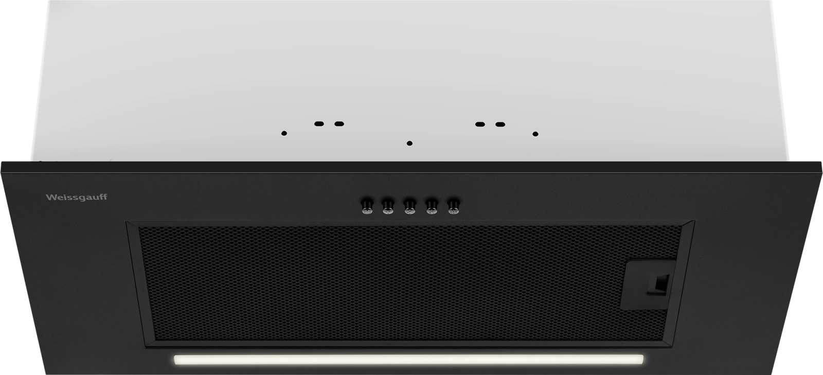 Вытяжка встраиваемая Weissgauff Integra 850 PB BL черный управление: кнопочное (1 мотор) — миниатюра 2