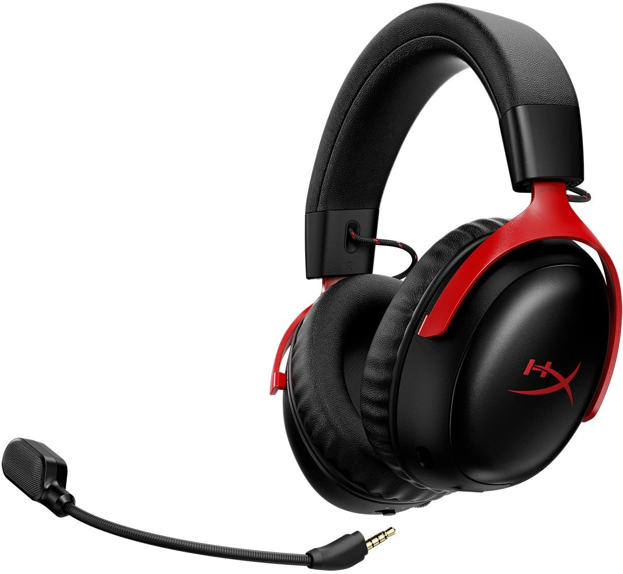 Наушники с микрофоном HyperX Cloud III S Wireless черный/красный 0.5м мониторные BT оголовье (A59Z0AA) — миниатюра 4