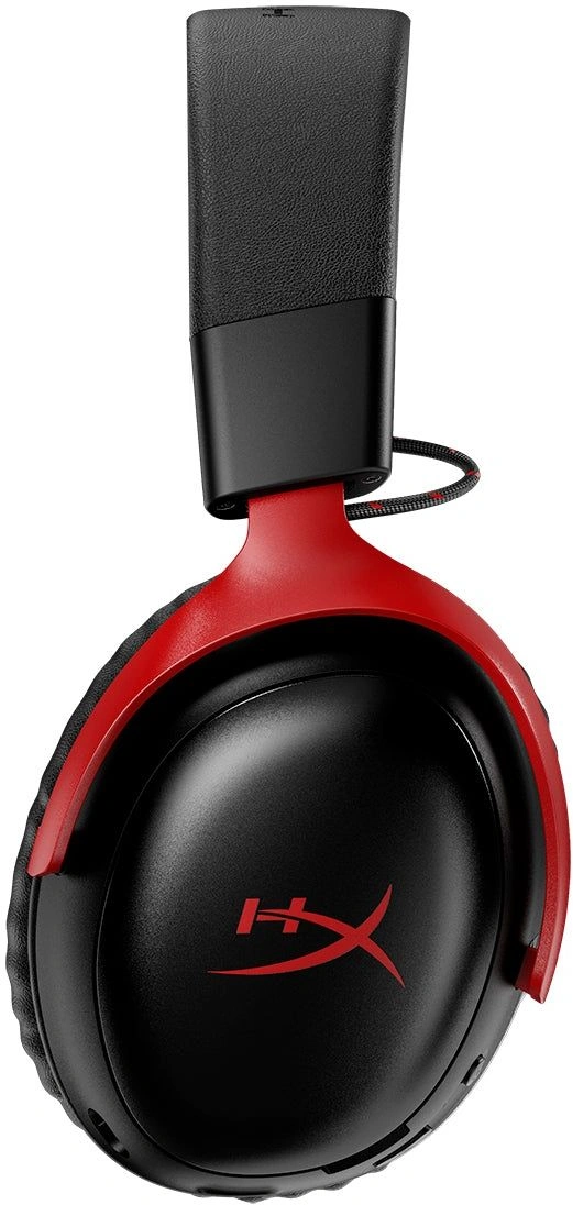 Наушники с микрофоном HyperX Cloud III S Wireless черный/красный 0.5м мониторные BT оголовье (A59Z0AA) — миниатюра 2