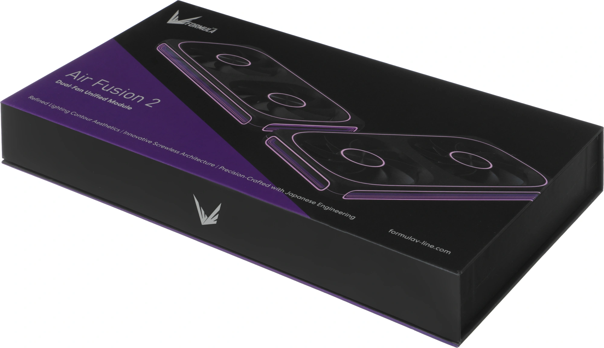 Вентилятор для корпуса Formula Air Fusion 2 ARGB 120х120x28 черный 4-pin 33.46дБ (упак.:2шт) (AIR FUSION 2 BK) Ret — миниатюра 4