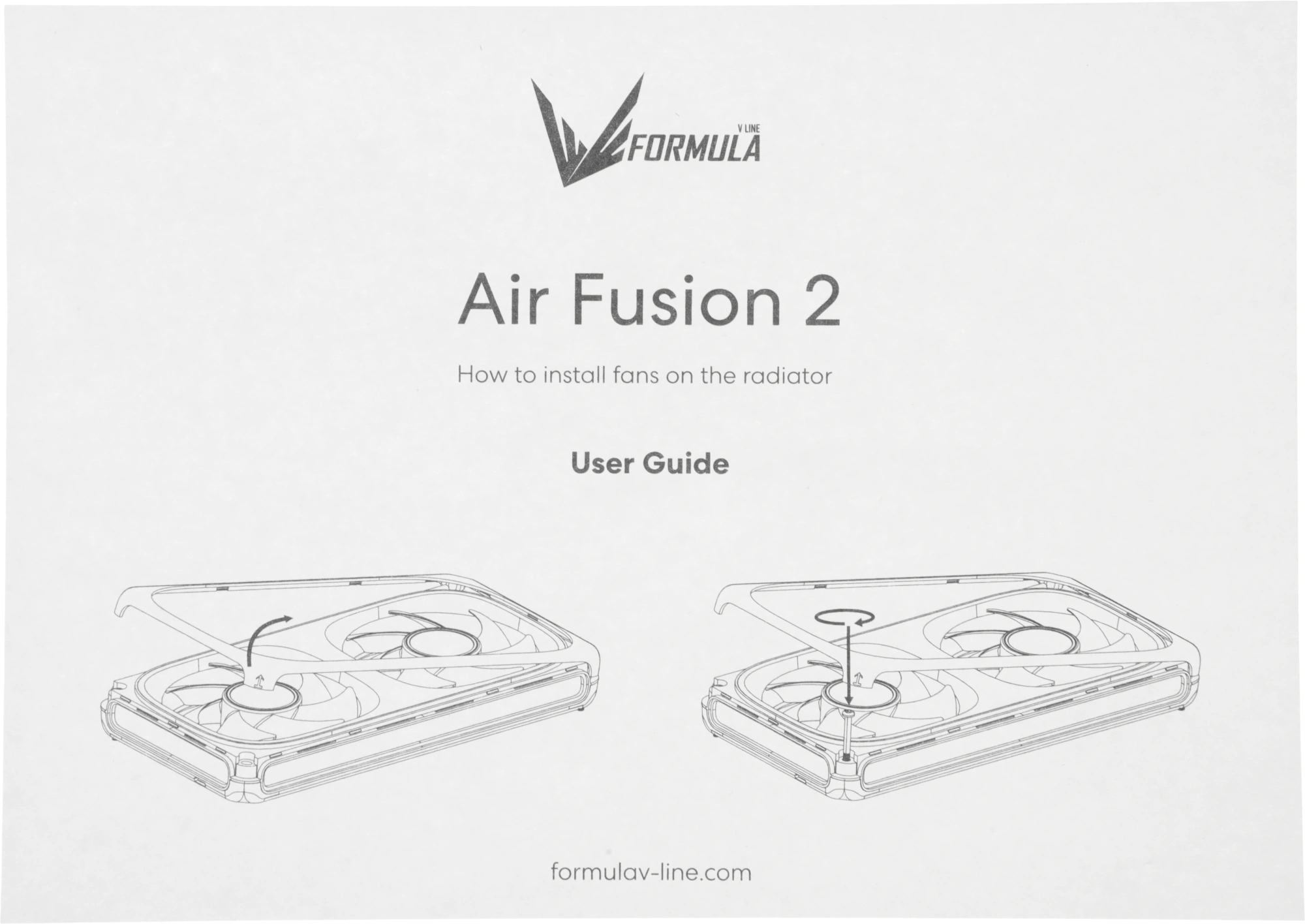 Вентилятор для корпуса Formula Air Fusion 2 Reverse ARGB 120х120x28 черный 4-pin 39.11дБ (упак.:2шт) (AIR FUSION 2 BK REVERSE) Ret — миниатюра 4