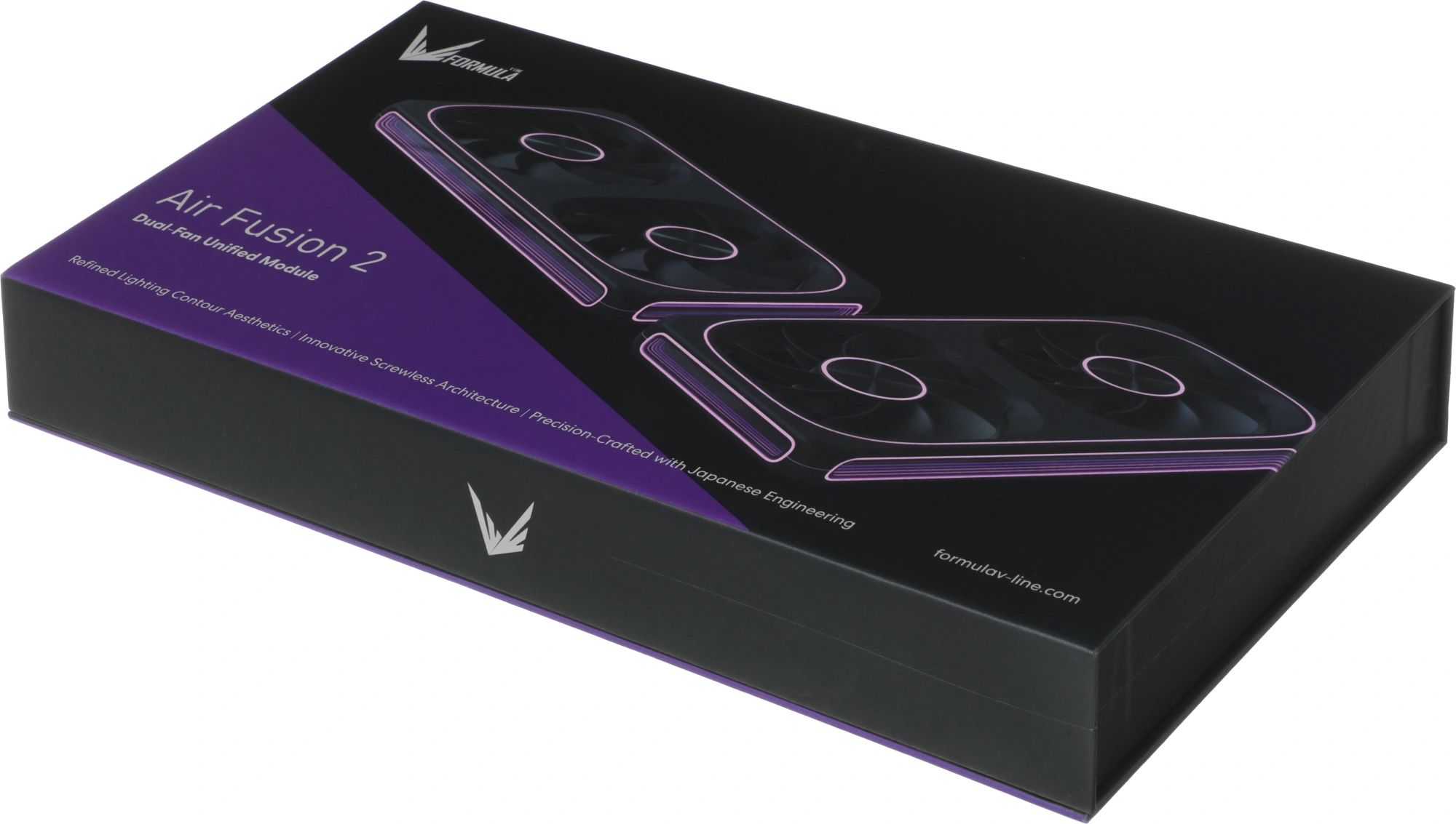 Вентилятор для корпуса Formula Air Fusion 2 Reverse ARGB 120х120x28 черный 4-pin 39.11дБ (упак.:2шт) (AIR FUSION 2 BK REVERSE) Ret — миниатюра 15