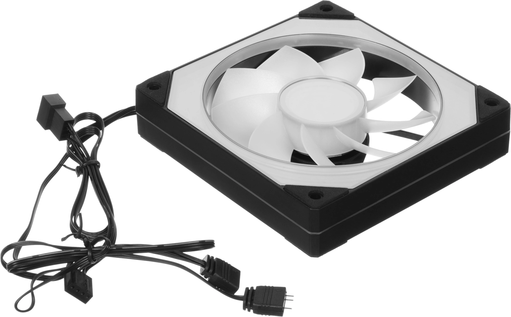 Вентилятор для корпуса Formula Floe Se 12 Reverse ARGB 120х120x25 черный 4-pin 27.5дБ (FLOE SE 12BK ARPW REVERSE) Ret — миниатюра 7
