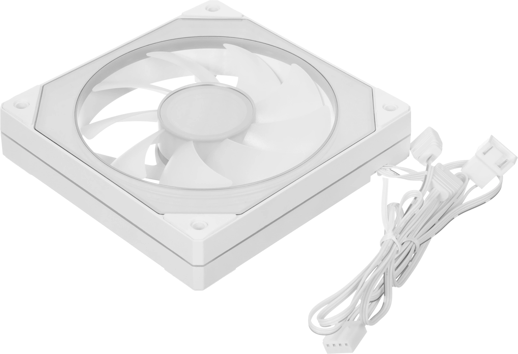 Вентилятор для корпуса Formula Floe Se 12 ARGB 120х120x25 белый 4-pin 25.4дБ (FLOE SE 12WH ARPW) Ret — миниатюра 7