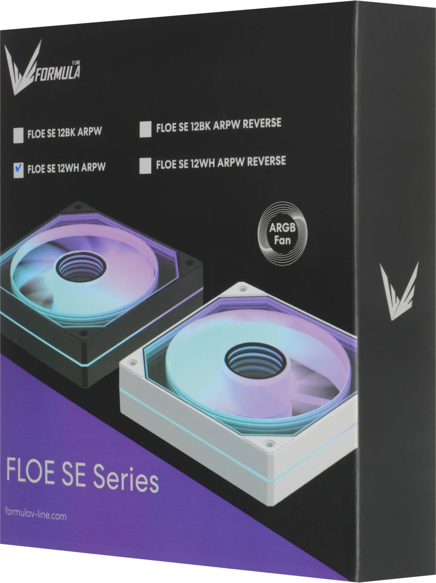 Вентилятор для корпуса Formula Floe Se 12 ARGB 120х120x25 белый 4-pin 25.4дБ (FLOE SE 12WH ARPW) Ret — миниатюра 5