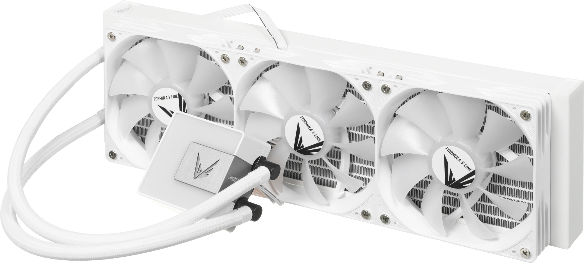 Система водяного охлаждения Formula Ice Jet Glow 360 ARGB Soc-AM5/AM4/1200/2066/1700/1851 белый 4-pin 1-27dB Al+Cu 300W 2020gr Ret (ICE JET GLOW 360 WH) — миниатюра 6