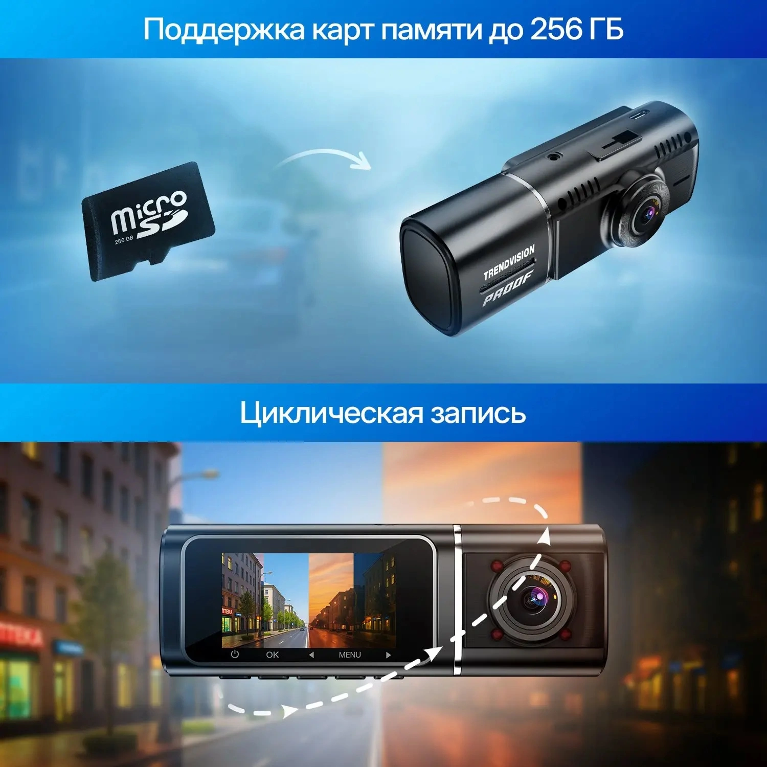 Видеорегистратор TrendVision Proof Ultra черный 2160x3840 2160p 170гр. GPS SA230D — миниатюра 10
