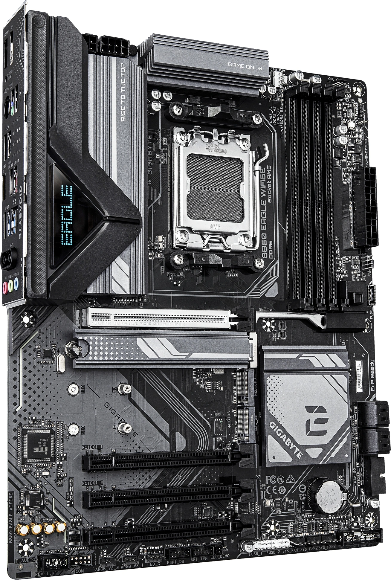 Материнская плата Gigabyte B850 EAGLE WIFI6E Socket AM5 AMD B850 4xDDR5 ATX AC`97 8ch(7.1) GbLAN RAID+HDMI+DP — миниатюра 2
