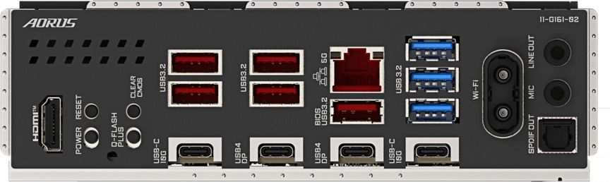Материнская плата Gigabyte X870E AORUS PRO X3D Socket AM5 AMD X870E 4xDDR5 ATX AC`97 8ch(7.1) 5Gigabit RAID+HDMI — миниатюра 6