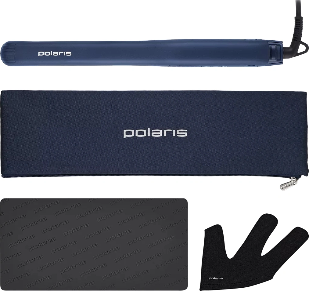 Щипцы Polaris PHS 2516Mi 80Вт синий макс.темп.:220С — миниатюра 4