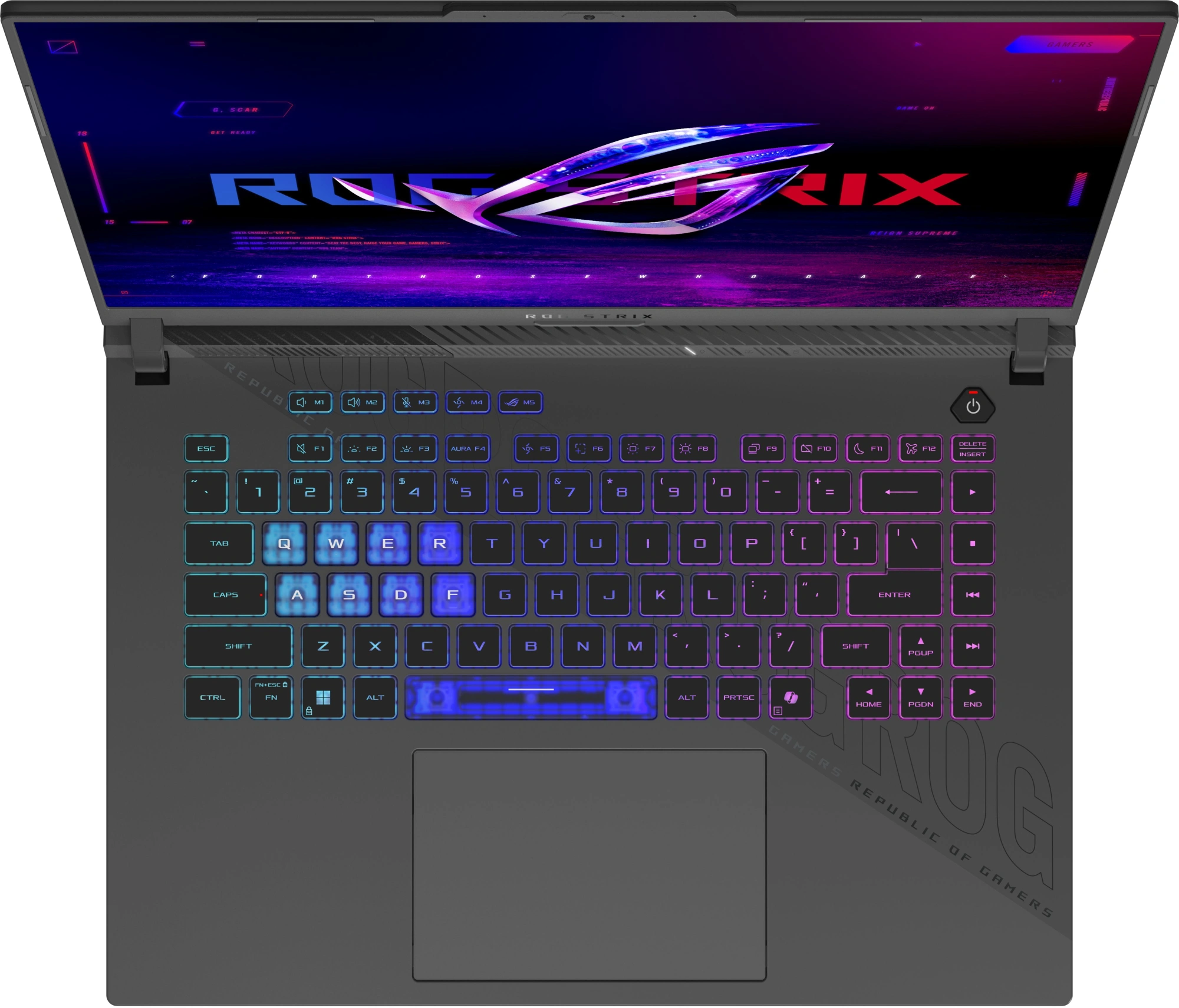 Ноутбук Asus ROG Strix G16 G614PW-TS133 Ryzen 9 8940HX 32Gb SSD1Tb NVIDIA GeForce RTX5080 16Gb 16" IPS 2.5K (2560x1600) без ОС grey WiFi BT Cam (90NR0QK7-M006P0) — миниатюра 5