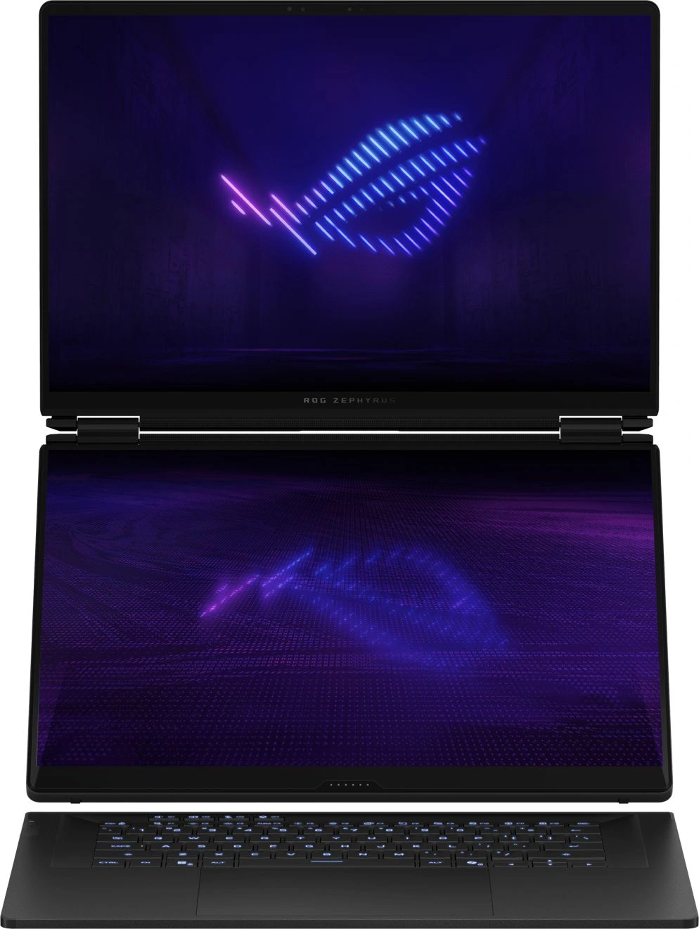 Ноутбук Asus ROG Zephyrus Duo 16 GX651AX-SR117W Core Ultra 9 386H 64Gb SSD1Tb NVIDIA GeForce RTX 5090 24Gb 16" OLED Touch 3K (2880x1800) Windows 11 Home dk.grey WiFi BT Cam Bag (90NR0NT2-M00520) — фото 1