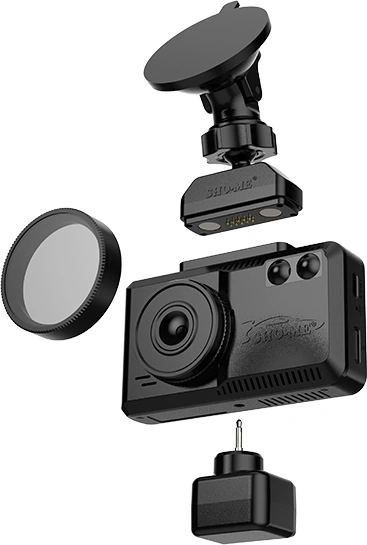 Видеорегистратор с радар-детектором Sho-Me COMBO MIRAGE WIFI DUO черный 2160p 140гр. GPS MStar 8627 — миниатюра 2