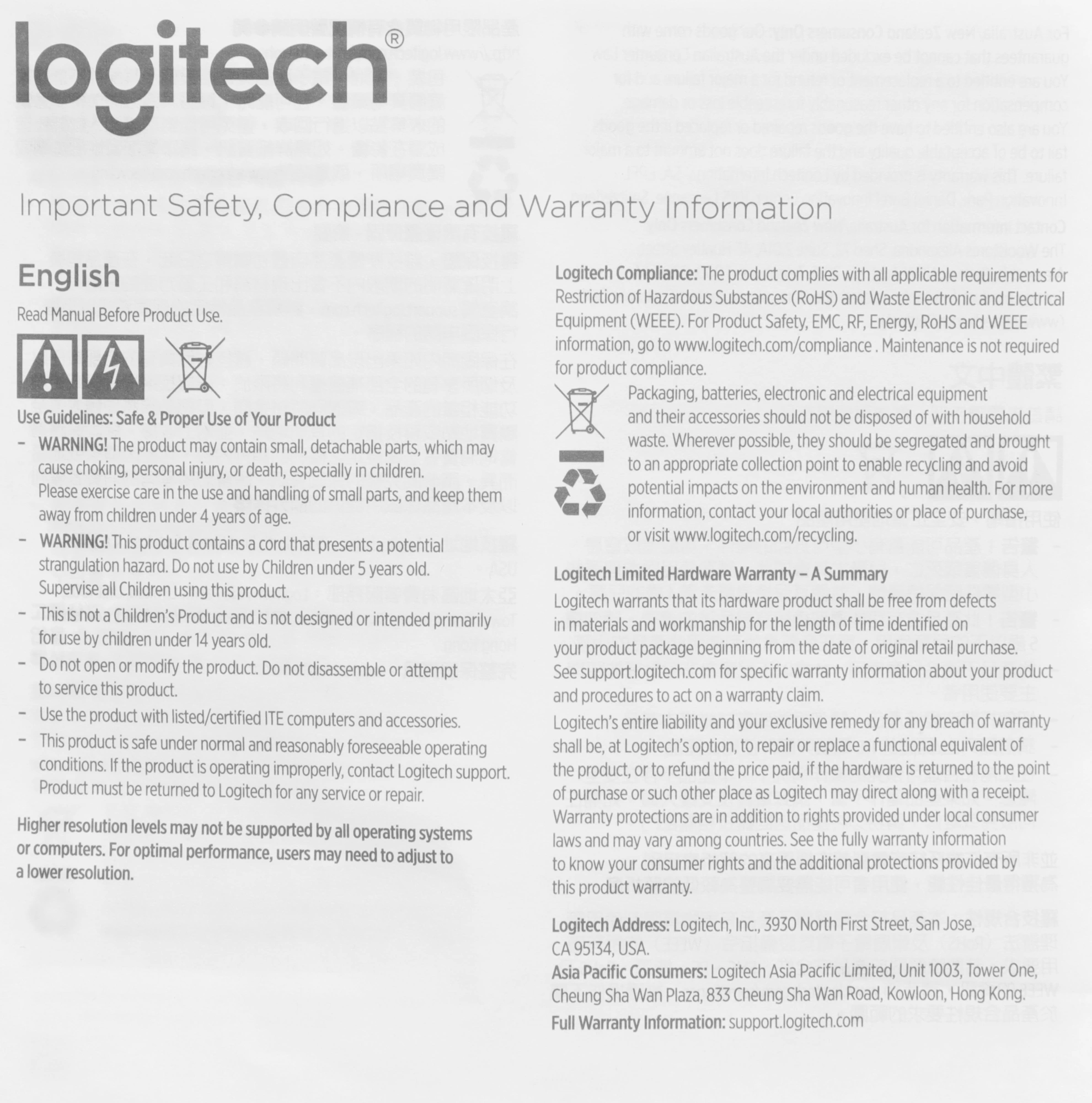 Камера Web Logitech HD Webcam Brio 500 черный 4Mpix (1920x1080) USB Type-C с микрофоном (960-001423) — миниатюра 7