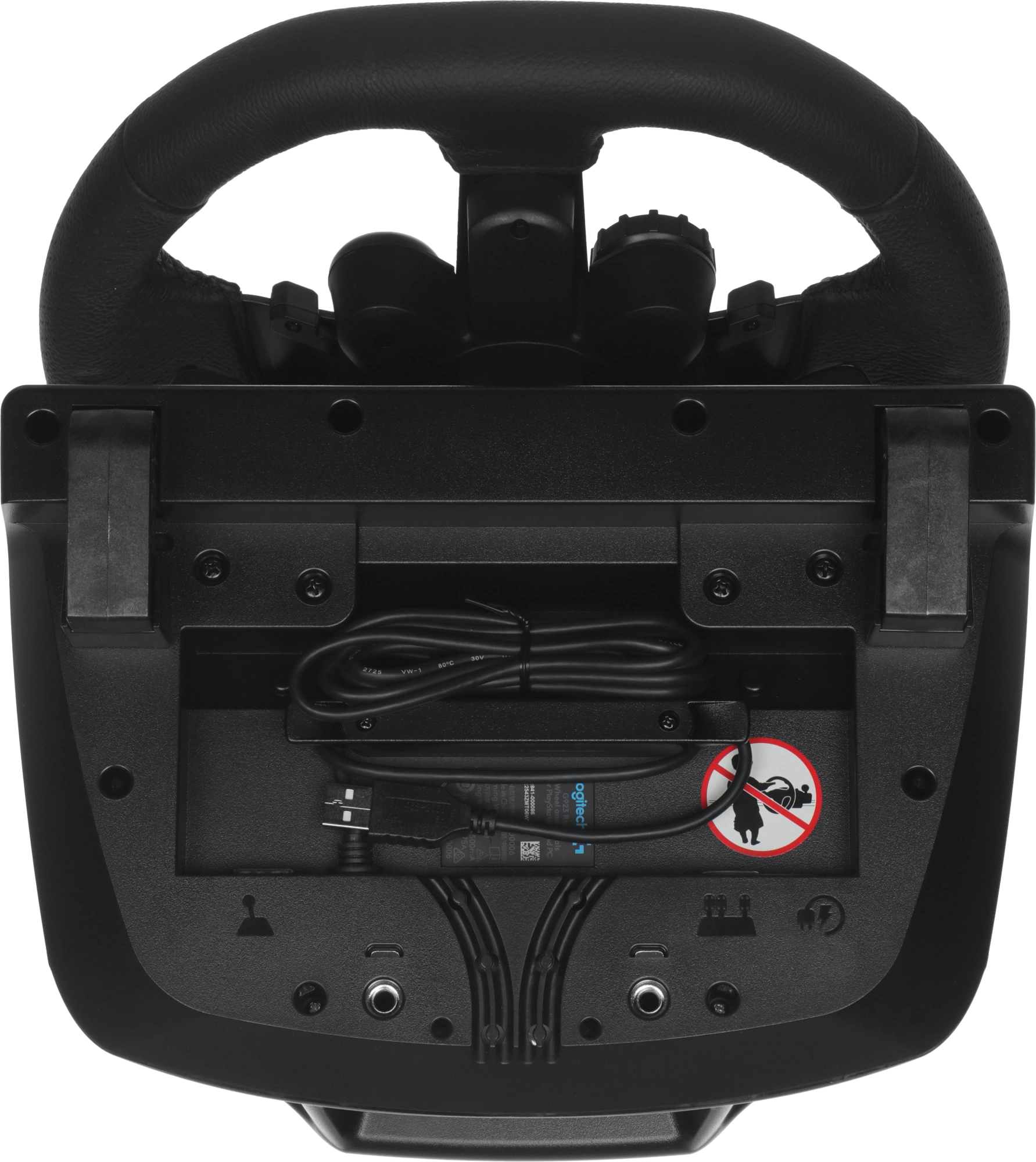 Руль Logitech G923 10кноп. (с педалями) черный — миниатюра 21