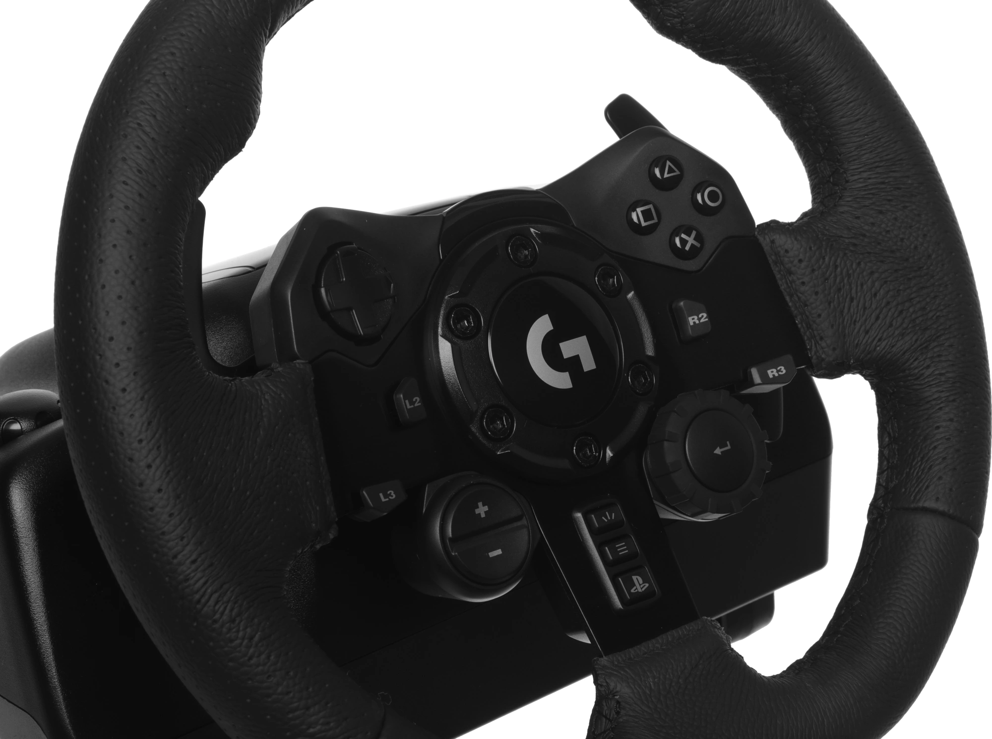 Руль Logitech G923 10кноп. (с педалями) черный — миниатюра 13