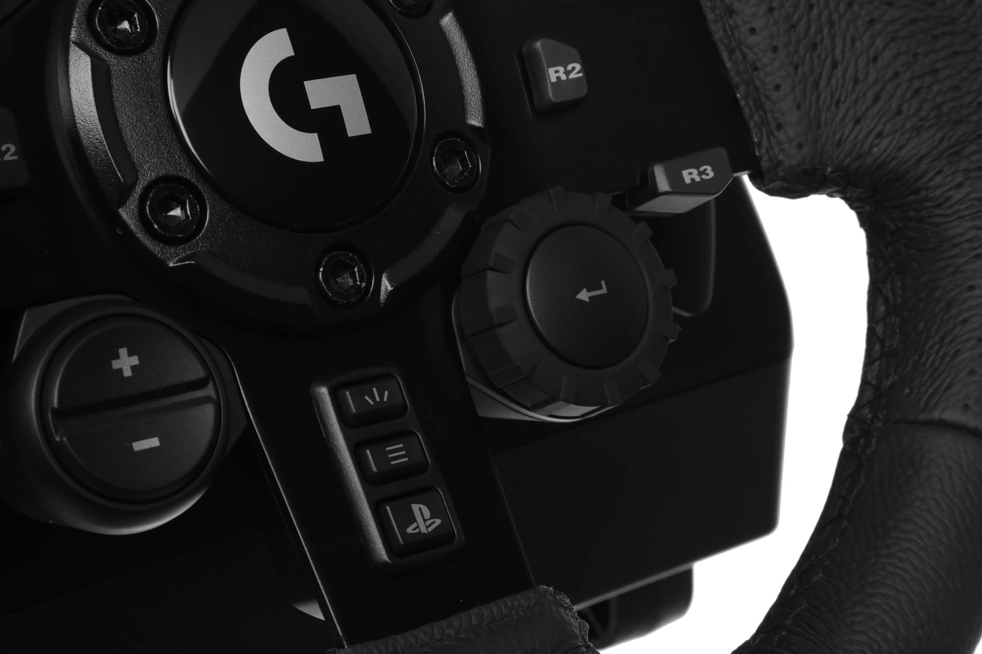 Руль Logitech G923 10кноп. (с педалями) черный — миниатюра 16