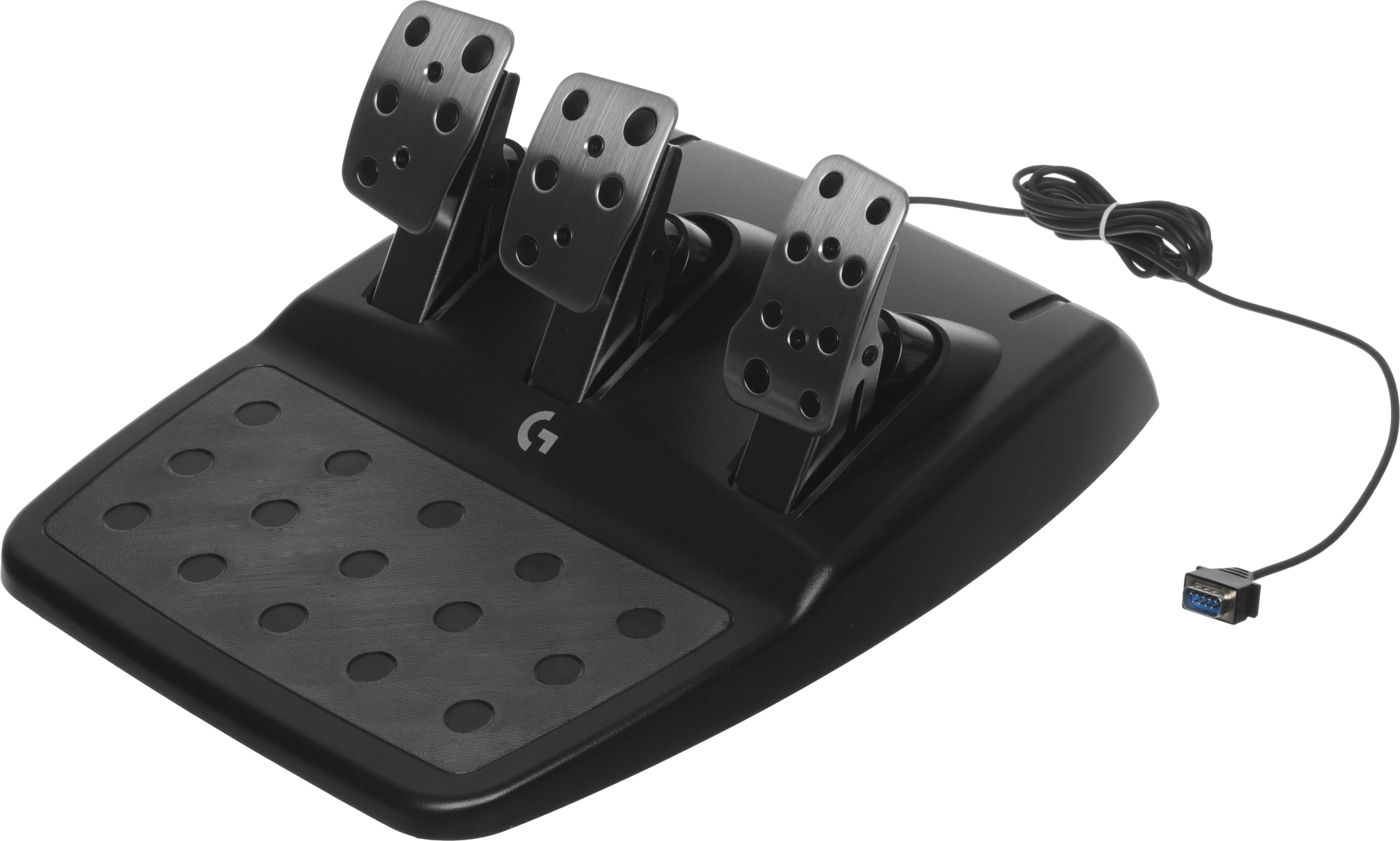 Руль Logitech G923 10кноп. (с педалями) черный — миниатюра 2
