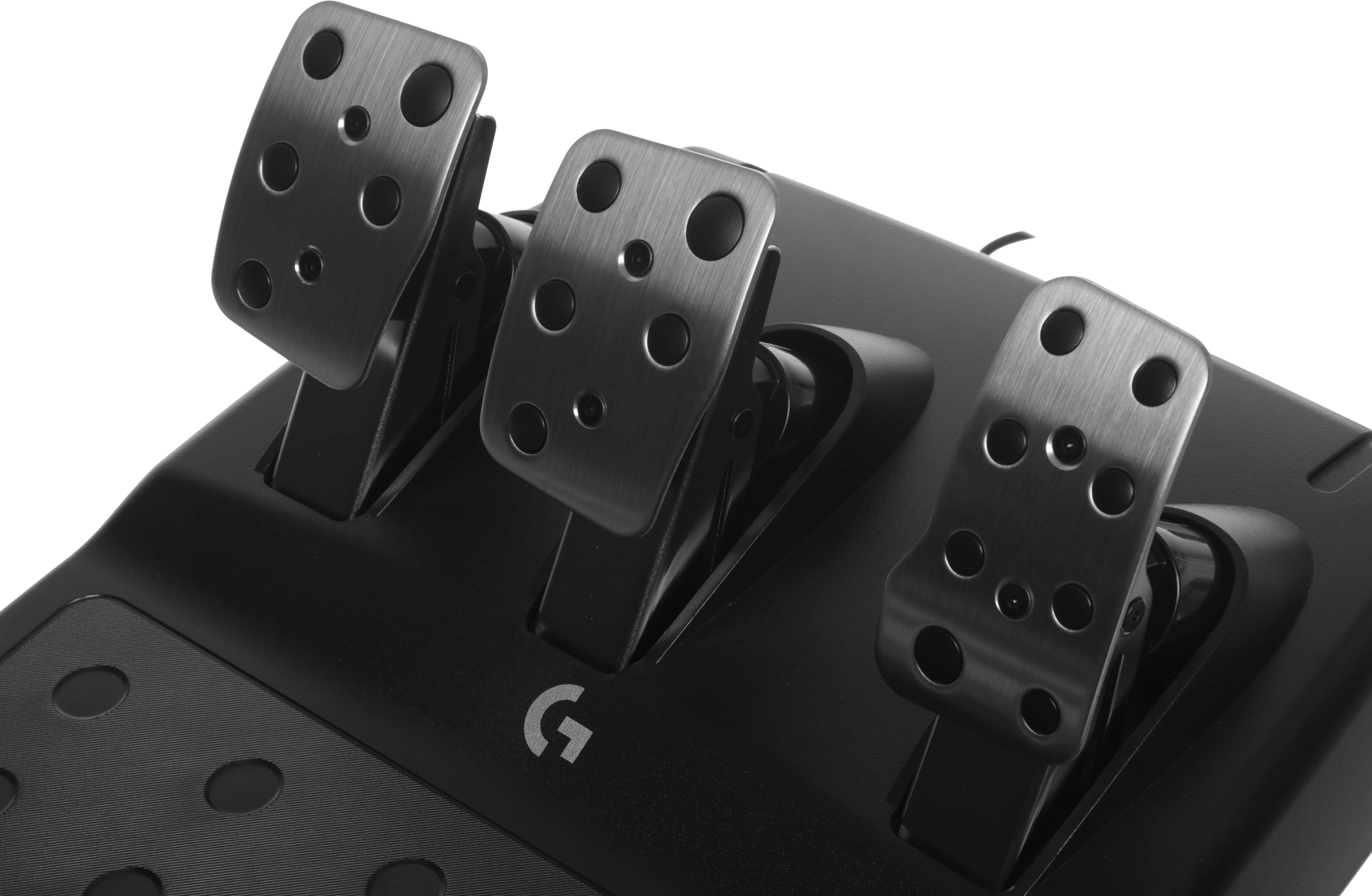 Руль Logitech G923 10кноп. (с педалями) черный — миниатюра 4