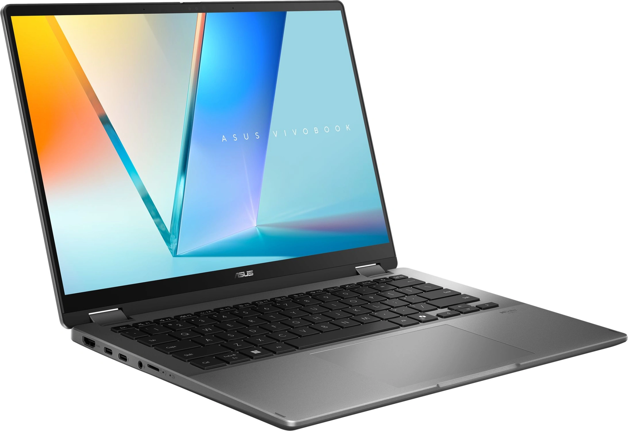 Ноутбук Asus Vivobook 14 Flip TP3407AA-SG111W Core Ultra 7 355 16Gb SSD512Gb Intel Graphics 14" OLED Touch WUXGA (1920x1200) Windows 11 Home grey WiFi BT Cam (90NB17C1-M007C0) — миниатюра 3