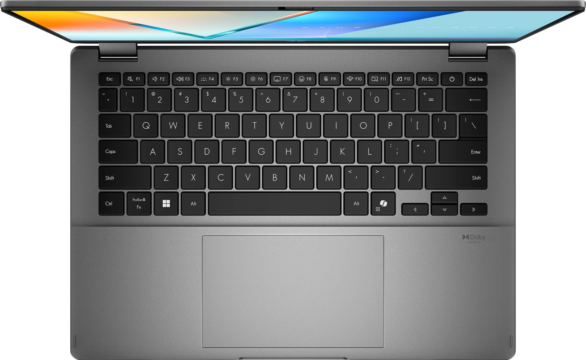 Ноутбук Asus Vivobook 14 Flip TP3407AA-SG111W Core Ultra 7 355 16Gb SSD512Gb Intel Graphics 14" OLED Touch WUXGA (1920x1200) Windows 11 Home grey WiFi BT Cam (90NB17C1-M007C0) — миниатюра 7