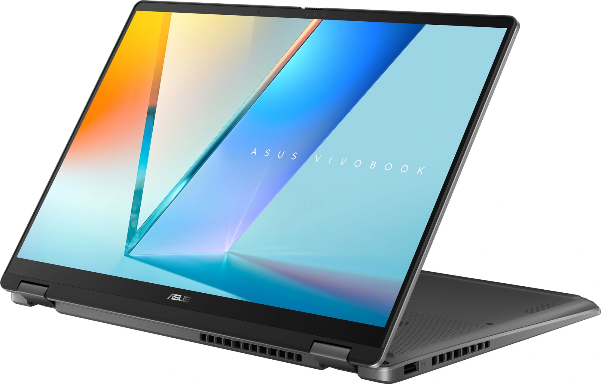 Ноутбук Asus Vivobook 14 Flip TP3407AA-SG111W Core Ultra 7 355 16Gb SSD512Gb Intel Graphics 14" OLED Touch WUXGA (1920x1200) Windows 11 Home grey WiFi BT Cam (90NB17C1-M007C0) — миниатюра 10