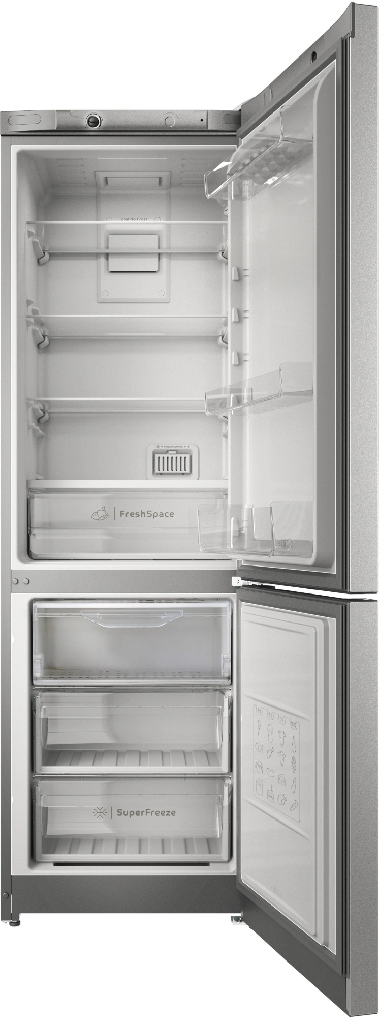 Холодильник Indesit ITS 4180 XB 2-хкамерн. нержавеющая сталь — фото 1