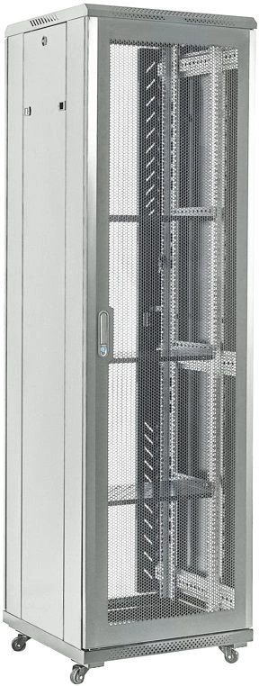 Шкаф серверный Rexant (04-4268-231) напольный 42U 600x800мм пер.дв.перфор. серый металл — фото 1