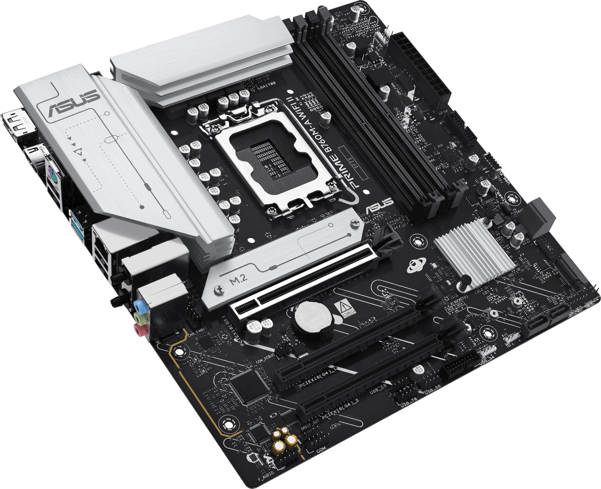 Материнская плата Asus PRIME B760M-A WIFI II Soc-1700 Intel B760 4xDDR5 mATX AC`97 8ch(7.1) 2.5Gg RAID+HDMI+DP — миниатюра 7