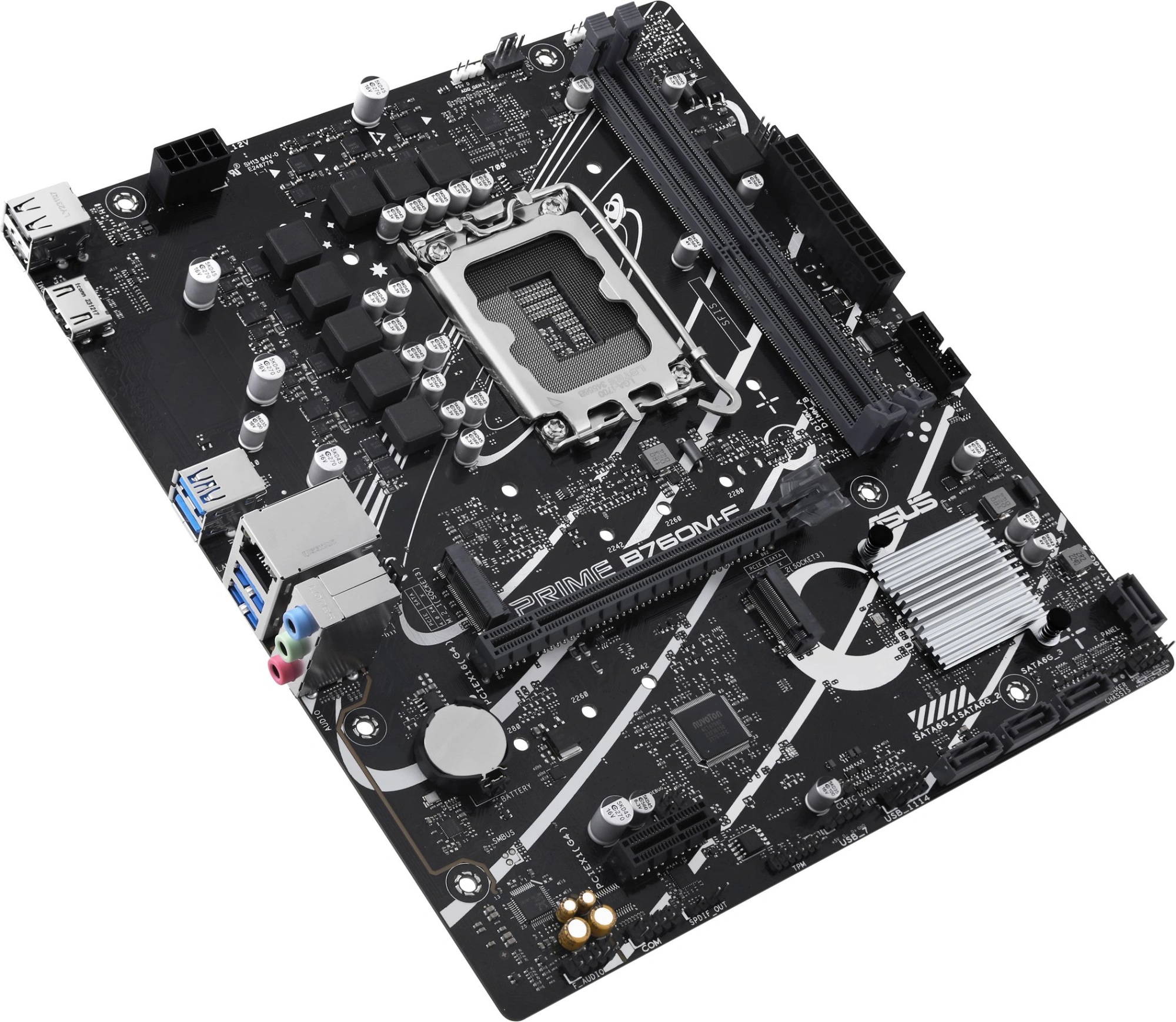 Материнская плата Asus PRIME B760M-F Soc-1700 Intel B760 2xDDR5 mATX AC`97 8ch(7.1) GbLAN RAID+HDMI — миниатюра 6